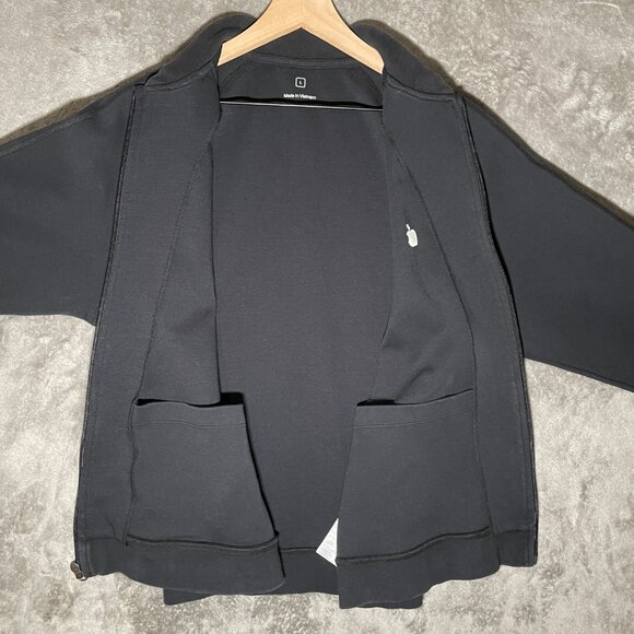 Apple Employee Jacket Mens Size Large Black Full Zip Sweater Sweatshirt - Picture 3 of 8